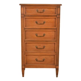 French Regency Louis XVI Cherry Wood Lingerie Chest by National Mt. Airy