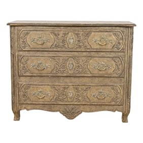 Baker Furniture French Provincial Louis XV Lacquered Commode or Chest of Drawers