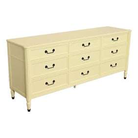 Baker Furniture French Regency Louis XVI Lacquered Triple Dresser, 1960s