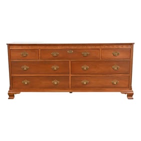 Baker Furniture Chippendale Carved Mahogany Long Dresser or Credenza