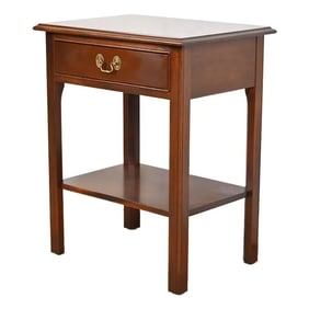 Stickley Georgian Mahogany Nightstand or Occasional Side Table