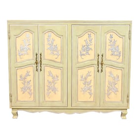 John Widdicomb French Provincial Louis XV Painted Dresser Chest, Circa 1950s