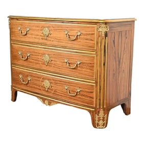 Baker Furniture French Regency Louis XVI Rosewood Chest of Drawers With Mounted Bronze Ormolu