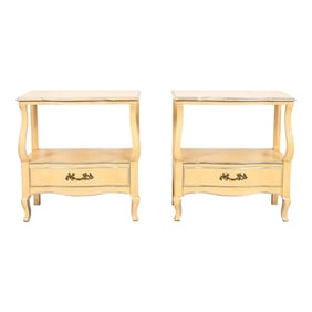 John Widdicomb French Provincial Louis XV Nightstands, 1950s