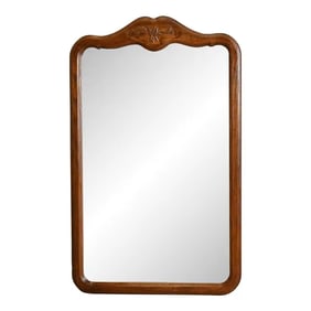 Davis Cabinet Co. French Provincial Louis XV Carved Oak Wall Mirror, Circa 1960s