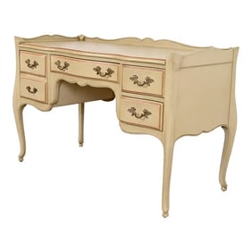 French Provincial Louis XV Painted Desk Attributed to John Widdicomb, Circa 1960s