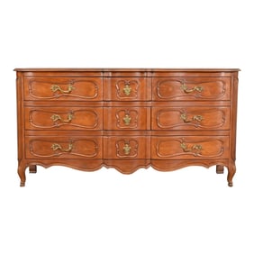 Bodart French Provincial Louis XV Fruitwood Triple Dresser, Circa 1960s