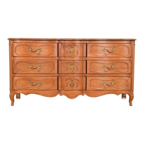 Bodart French Provincial Louis XV Fruitwood Triple Dresser, Circa 1960s