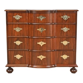 Baker Furniture William & Mary Walnut Chest of Drawers, Newly Refinished