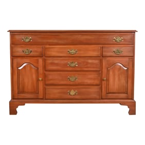 Henkel Harris American Colonial Cherry Wood Sideboard Buffet or Bar Cabinet
