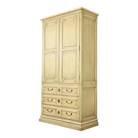 Baker Furniture French Regency Louis XVI Painted Armoire Dresser or Linen Press, 1960s
