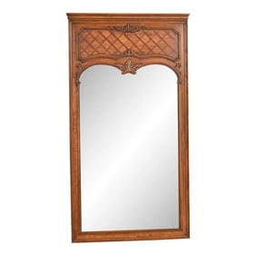 Thomasville French Provincial Louis XV Carved Walnut Wall Mirror, 1970s