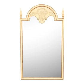 John Widdicomb Neoclassical Painted and Gold Gilt Large Wall Mirror, 1950s