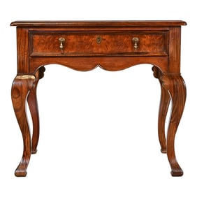 Baker Furniture Italian Provincial Burl Wood Dressing Table