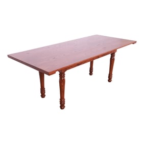 Kindel Furniture French Country Oak Farmhouse Harvest Dining Table, Newly Refinished