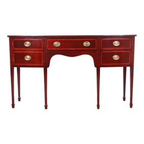 Kindel Furniture Federal Inlaid Mahogany Bow Front Sideboard