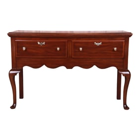 Henkel Harris Mahogany Queen Anne Sideboard Buffet, Newly Refinished