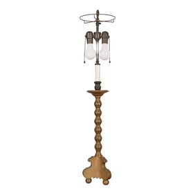 Ralph Lauren Style Mid-Century Hollywood Regency Tall Table Lamp