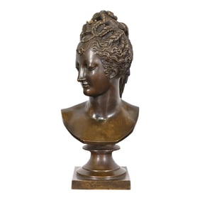 Tiffany & Co. Antique Bronze Bust of Diane De Poitiers