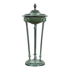 Oscar Bach Style Neoclassical Footed Bronze Censer