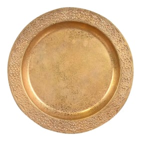 Tiffany Studios New York Bronze Doré Plate or Charger