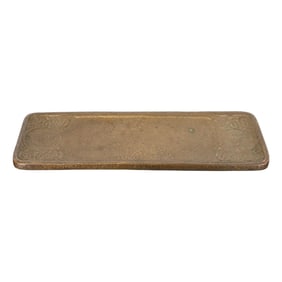 Tiffany Studios New York Zodiac Bronze Pen Tray