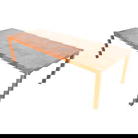 Milo Baughman for Thayer Coggin Patchwork Burl Wood Parsons Extension Dining Table, Newly Refinished: A gorgeous Mid-Century Modern patchwork burl wood Parsons extension dining table By Milo Baughman for Thayer Coggin USA, 1970s Measures: 65"W x 39"D x 28"H. Extends up to 104"W with two 19.5" leaves.