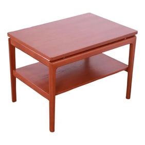 Danish Modern Teak Side Table Attributed to Peter Hvidt and Orla Molgaard-Nielsen
