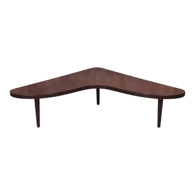 Robsjohn-Gibbings for Widdicomb Mid-Century Modern Black Lacquered Boomerang Coffee Table (1 of 13)