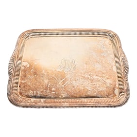 Tiffany & Co. Antique Art Deco Silverplate Serving Tray