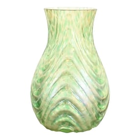 Loetz Art Nouveau Oceanik Iridescent Art Glass Vase
