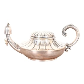 Tiffany & Co. Antique Silverplate Aladdin Lamp Form Table Cigar Lighter