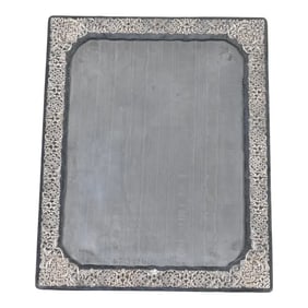 Tiffany & Co. Style Art Nouveau Italian Sterling Silver Overlay Picture Frame