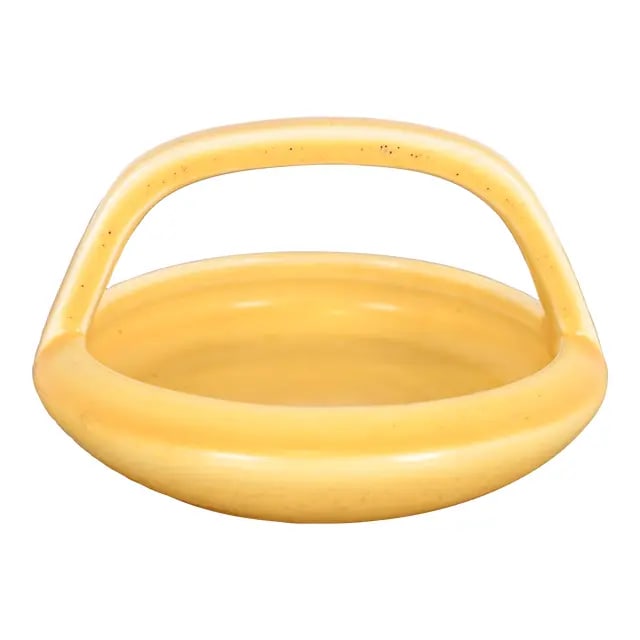 Rookwood Pottery Arts & Crafts Glazed Ceramic Yellow Handled Bowl or Ashtray, 1922 (1 of 11)