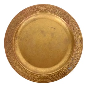 Tiffany Studios New York Bronze Doré Plate