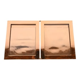 Tiffany & Co. Art Deco Period Copper Double Picture Frame