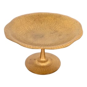 Tiffany Studios New York Bronze Doré Footed Bowl or Compote Dish