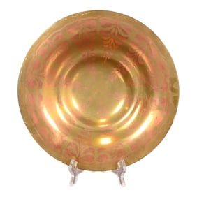Tiffany & Co. Copper on Gilt Bronze Decorative Shallow Bowl, Circa 1900