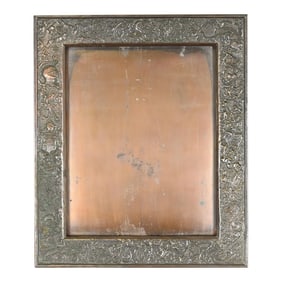 Louis Comfort Tiffany Furnaces Large Bronze Picture Frame, 1920s