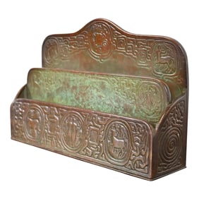 Tiffany Studios New York Zodiac Bronze Letter Rack