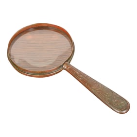 Tiffany Studios New York Zodiac Bronze Magnifying Glass