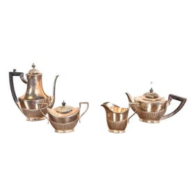 Tiffany & Co. Antique Art Deco Silver Plate Coffee or Tea Service Set