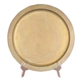 Tiffany Studios New York Bronze Doré Large Charger Plate or Tray