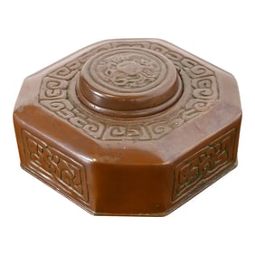 Tiffany Studios New York Zodiac Bronze Inkwell