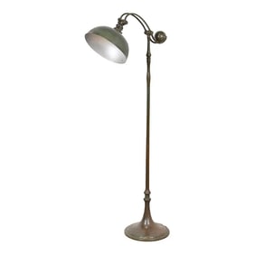 Tiffany Studios New York Bronze Counterbalance Floor Lamp, Circa 1910