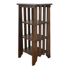 Stickley Brothers Style Mission Oak Arts & Crafts Bookcase or Magazine Rack, Circa 1900