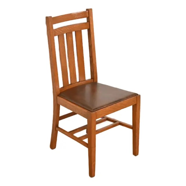 Stickley Brothers Style Antique Mission Oak Arts & Crafts Desk Chair or Side Chair, Circa 1900 (1 of 10)