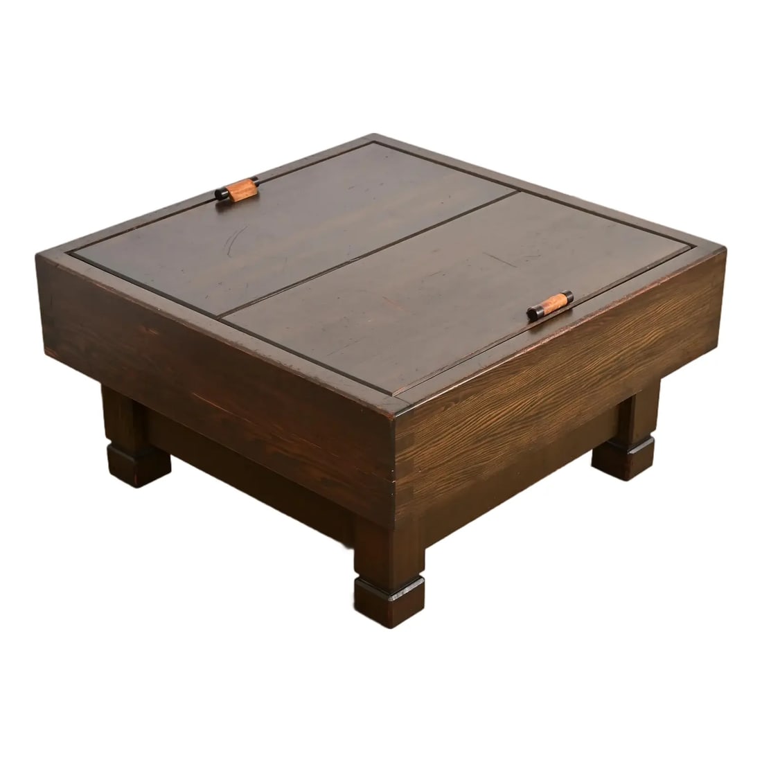 Klaus Rausch Mid-Century Brutalist Geometric Storage Coffee Table, 1960s (1 of 13)