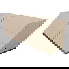 Milo Baughman for Thayer Coggin Cream Lacquer and Chrome Dresser, 1970s: A gorgeous Mid-Century Modern six-drawer dresser or chest of drawers By Milo Baughman for Thayer Coggin USA, 1970s Cream lacquered wood, with chrome plinth base and accents. Measures: 63"W x 18"D x 24