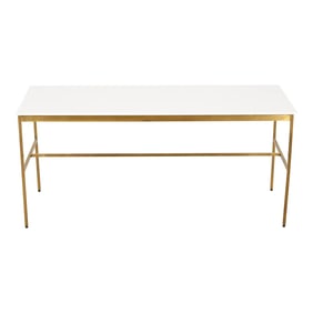 Paul McCobb for Directional Brass and Vitrolite Cocktail Table, 1950s